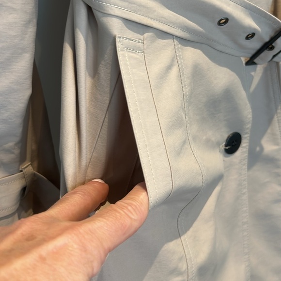 Barney’s New York 3/4 Trench Coat Tan Women Size M - Picture 6 of 16